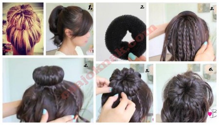 Balerina konty elkészítése